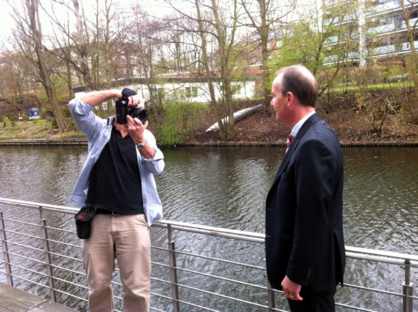 Weychardt (left) and DES' CEO Böge (right)