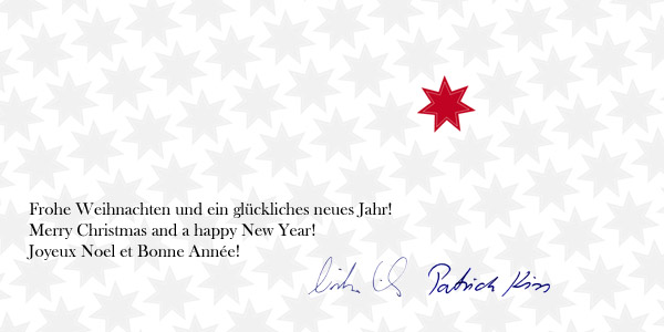 Frohe Weihnachten und ein glückliches neues Jahr! Merry Christmas and a happy New Year! Joyeux Noel et Bonne Année!